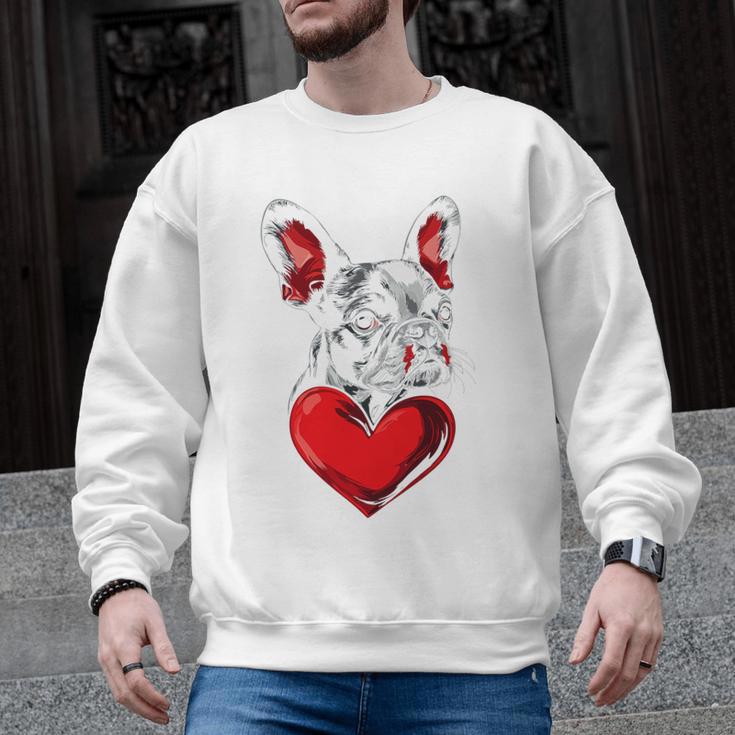 Valentine's Day Boston Terrier Dog Vector Men Graphic Sweatshirt