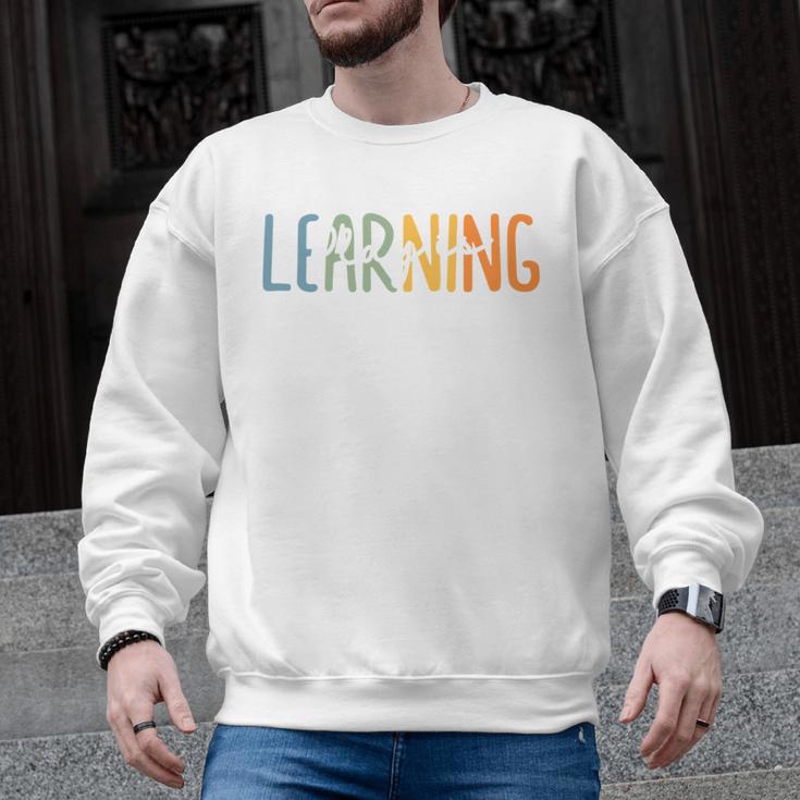 Vintage Play Is Learning Back To School Toddler Teacher Men Graphic Sweatshirt