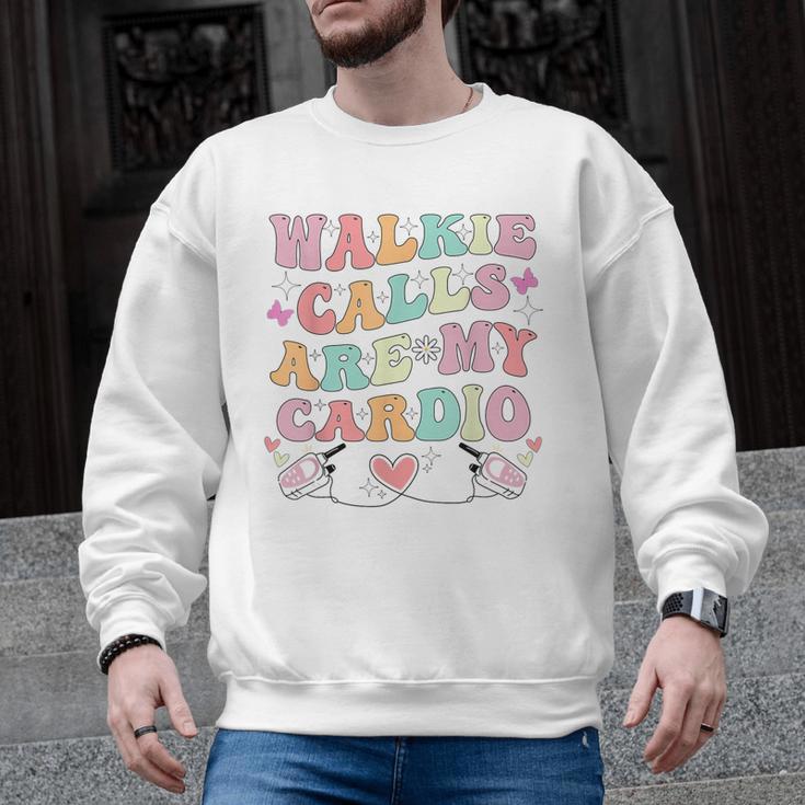 Walkie Calls Are My Cardio Special Education Teacher School Men Graphic Sweatshirt