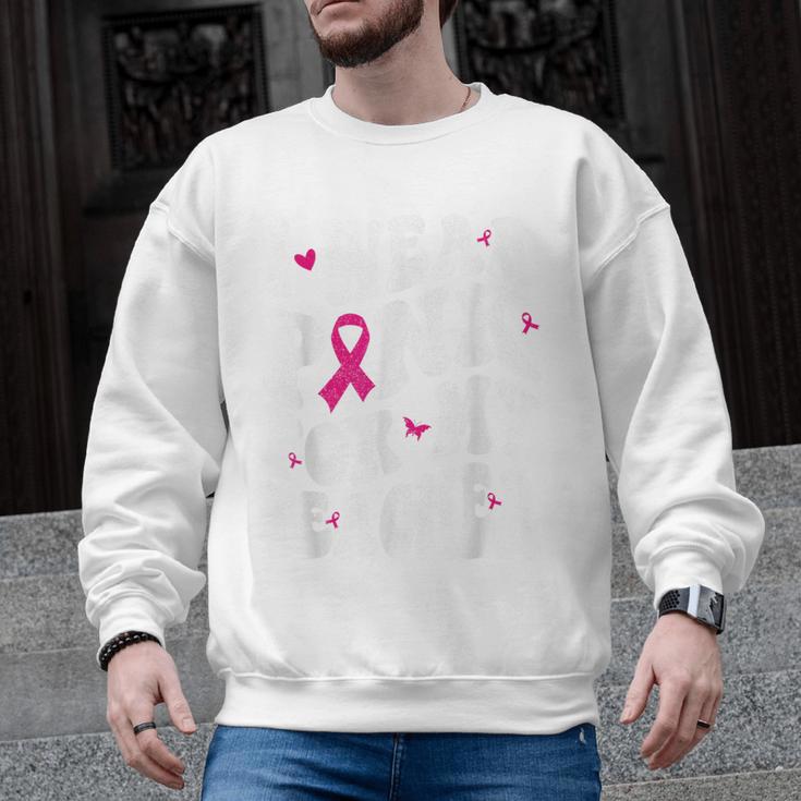 I Wear Pink For My Teacher Breast Cancer Awareness Support Men Women Men Graphic Sweatshirt