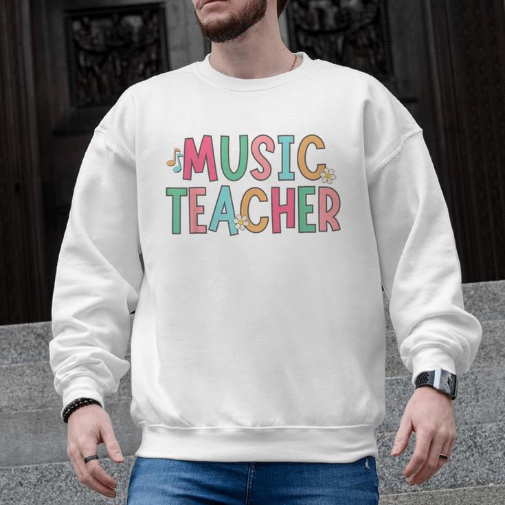 Women Music Teacher First Day Of School Elementary School Men Graphic Sweatshirt
