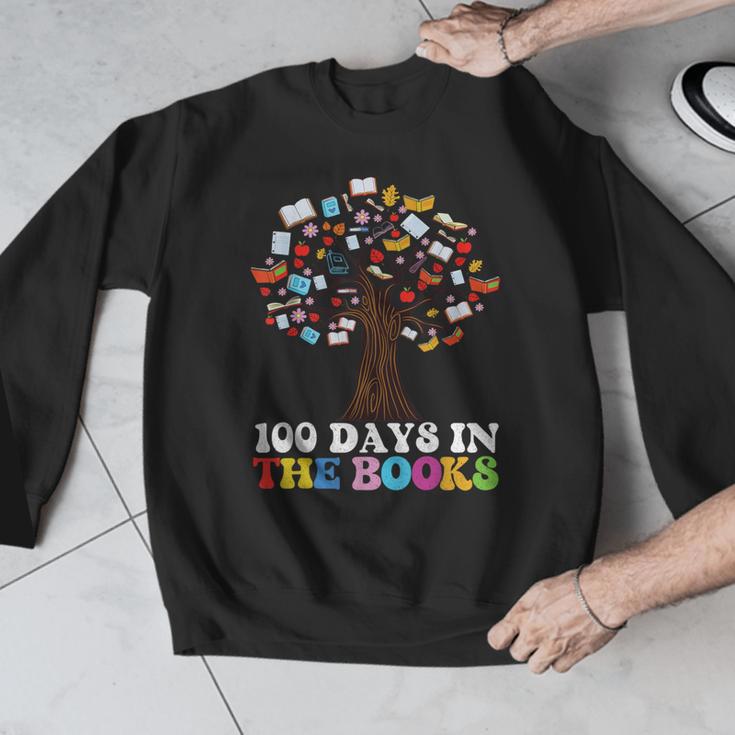 100 Days In The Books Reading Teacher 100th Day Of School Men Graphic Sweatshirt, funny design 100 Days In The Books Reading Teacher 100th Day Of School Men Graphic Sweatshirt, funny design