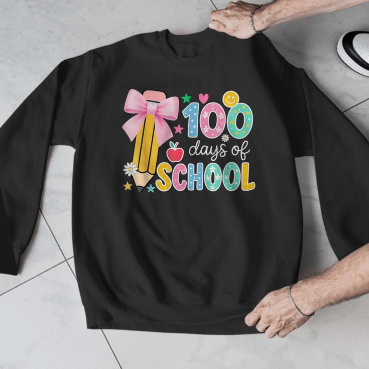 100 Days Of School Preppy 100th Day Of School Teachers Girls Men Graphic Sweatshirt, funny design 100 Days Of School Preppy 100th Day Of School Teachers Girls Men Graphic Sweatshirt, funny design