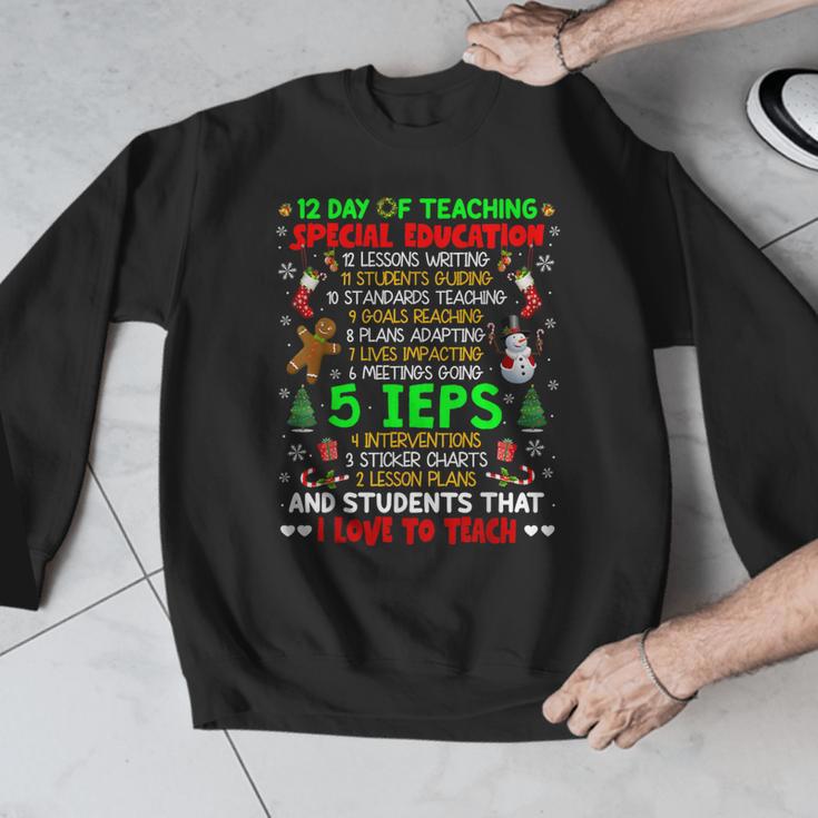 12 Days Of Teaching Special Education IEPS SPED Teacher Xmas Men Graphic Sweatshirt, funny design 12 Days Of Teaching Special Education IEPS SPED Teacher Xmas Men Graphic Sweatshirt, funny design