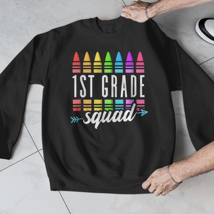 1st Grade Squad Back To School First Grade Teacher Boy Girl Men Graphic Sweatshirt, First Grade Teacher Gifts, funny design