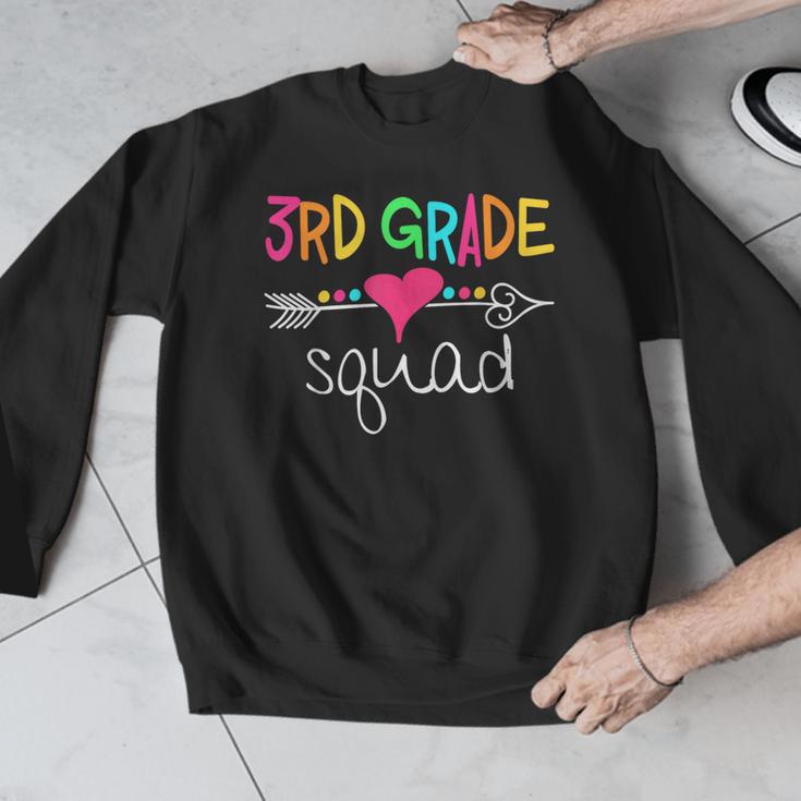 3rd Grade Squad Third Teacher Student Team Back To School Men Graphic Sweatshirt, funny design