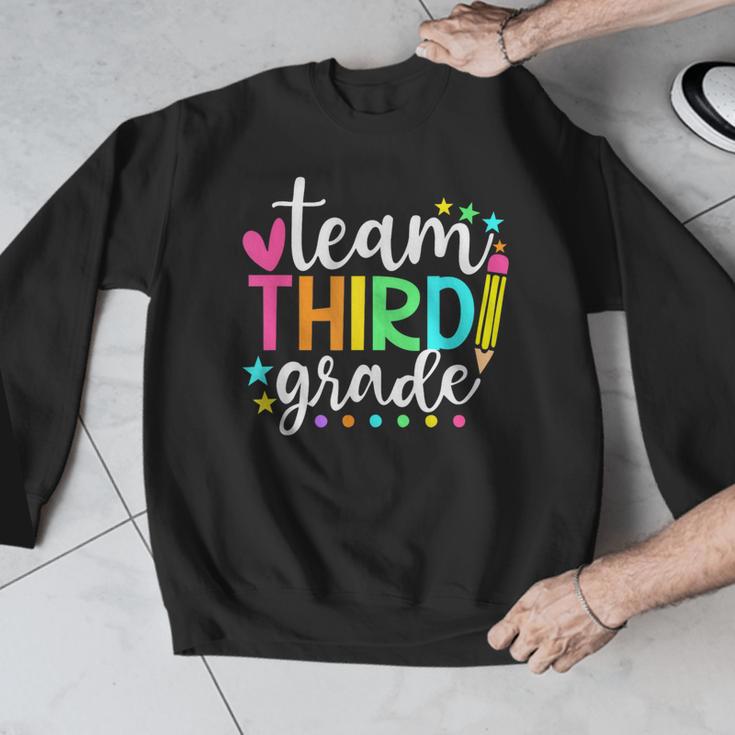 3rd Grade Team Pencil Teacher Student Back To School Girls Men Graphic Sweatshirt, funny design