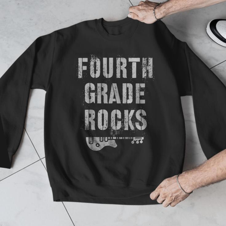 4th GRADE Rocks Teacher Rockstars I Teach Ready To Rock Men Graphic Sweatshirt, 4th Grade Teacher Gifts, funny design 4th GRADE Rocks Teacher Rockstars I Teach Ready To Rock Men Graphic Sweatshirt, 4th Grade Teacher Gifts, funny design