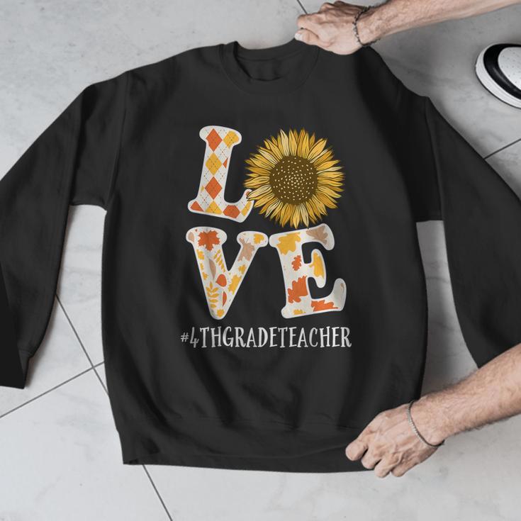 4th Grade Teacher Love Autumn Fall Sunflower Appreciation Men Graphic Sweatshirt, 4th Grade Teacher Gifts, funny design 4th Grade Teacher Love Autumn Fall Sunflower Appreciation Men Graphic Sweatshirt, 4th Grade Teacher Gifts, funny design