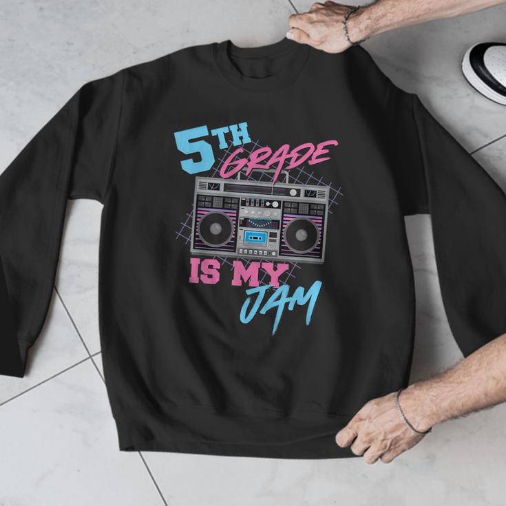 5th Grade Is My Jam Vintage 80s Boombox Teacher Student Men Graphic Sweatshirt, funny design 5th Grade Is My Jam Vintage 80s Boombox Teacher Student Men Graphic Sweatshirt, funny design