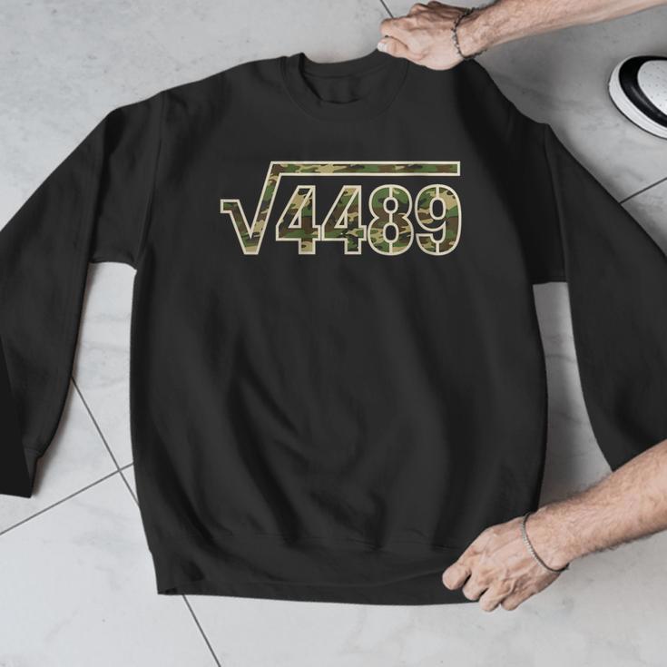 6 7 Army Camo Pattern Meme Square Root 4489 Math Teacher 67 Men Graphic Sweatshirt, funny design