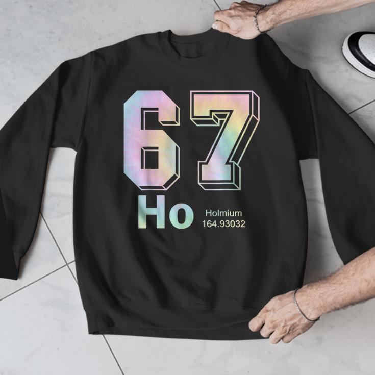 67 Ho Holmium Science Teacher Elements Table Six Seven Meme Men Graphic Sweatshirt, Science Teacher Gifts, funny design 67 Ho Holmium Science Teacher Elements Table Six Seven Meme Men Graphic Sweatshirt, Science Teacher Gifts, funny design