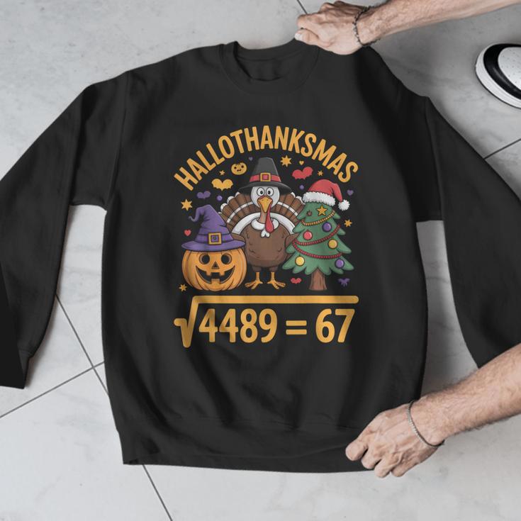 67 Meme Math Teacher Root 4489 Hallothanksmas Six Seven Men Graphic Sweatshirt, funny design