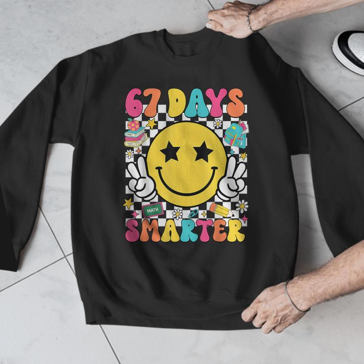 67th Day Of School Shirt 67 Days Smarter Teacher Boy Girls Men Graphic Sweatshirt, funny design