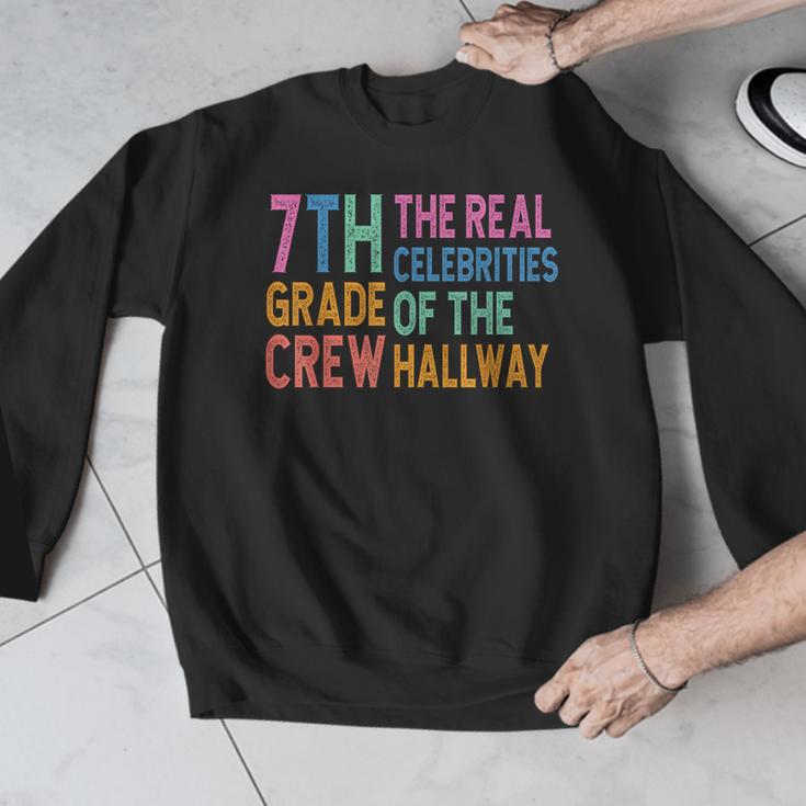 7th Grade Crew The Real Celebrities Of The Hallway Teacher Men Graphic Sweatshirt, funny design 7th Grade Crew The Real Celebrities Of The Hallway Teacher Men Graphic Sweatshirt, funny design