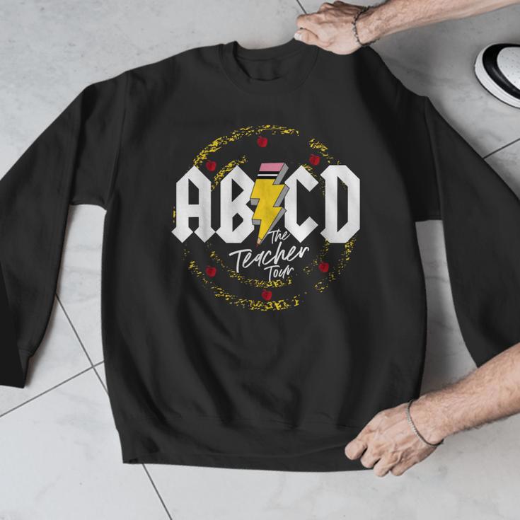ABCD The Teacher Tour Last Day Of School Rockin' Teacher Men Graphic Sweatshirt, funny design ABCD The Teacher Tour Last Day Of School Rockin' Teacher Men Graphic Sweatshirt, funny design