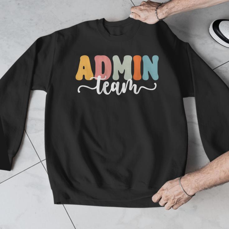 Admin Team Back To School Teachers Students Admin Squad Men Graphic Sweatshirt, funny design