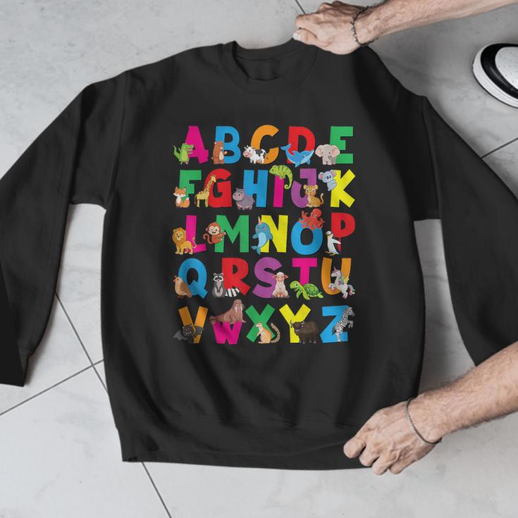 Alphabet Animals ABCs Zoo Kids Boys Girls Teacher Men Graphic Sweatshirt, funny design