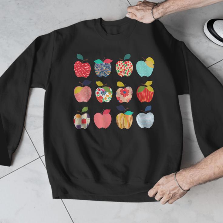 Art Apples Back To School For Teacher Student Men Graphic Sweatshirt, funny design