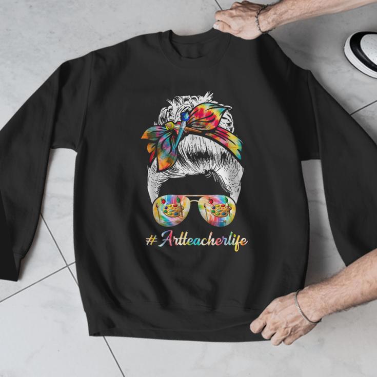 Art Teacher Life Messy Bun Back To School Art Teacher Men Graphic Sweatshirt, funny design Art Teacher Life Messy Bun Back To School Art Teacher Men Graphic Sweatshirt, funny design