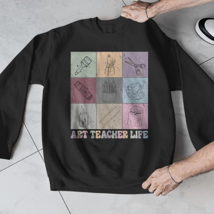 Art Teacher Life Retro Groovy Teaching Future Artists Men Graphic Sweatshirt, Future Teacher Gifts, Groovy Teacher Gifts, funny design Art Teacher Life Retro Groovy Teaching Future Artists Men Graphic Sweatshirt, Future Teacher Gifts, Groovy Teacher Gifts, funny design
