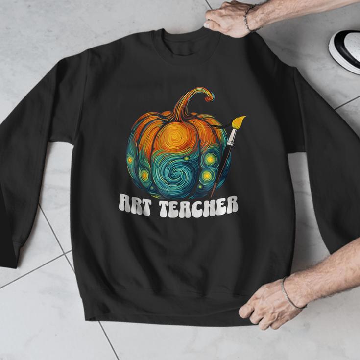 Art Teacher Pumpkin Halloween Night Men Women Men Graphic Sweatshirt, funny design