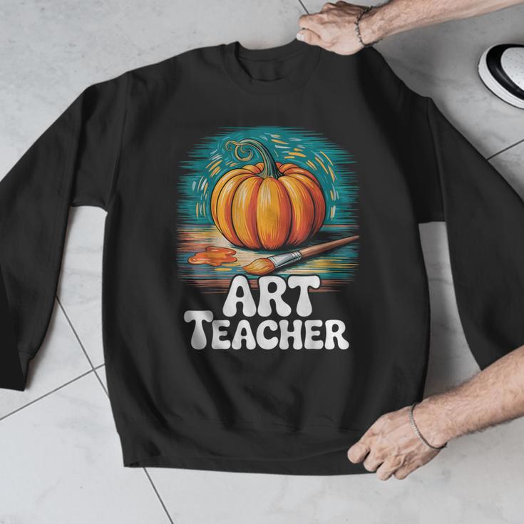Art Teacher Pumpkin Painting Halloween Costume Men Graphic Sweatshirt, funny design Art Teacher Pumpkin Painting Halloween Costume Men Graphic Sweatshirt, funny design