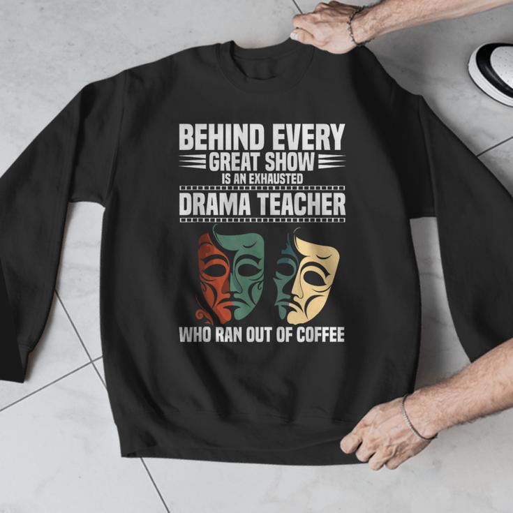 Theatre Teacher Drama Lover Theatre Mask Drama Teacher Men Graphic Sweatshirt, funny design