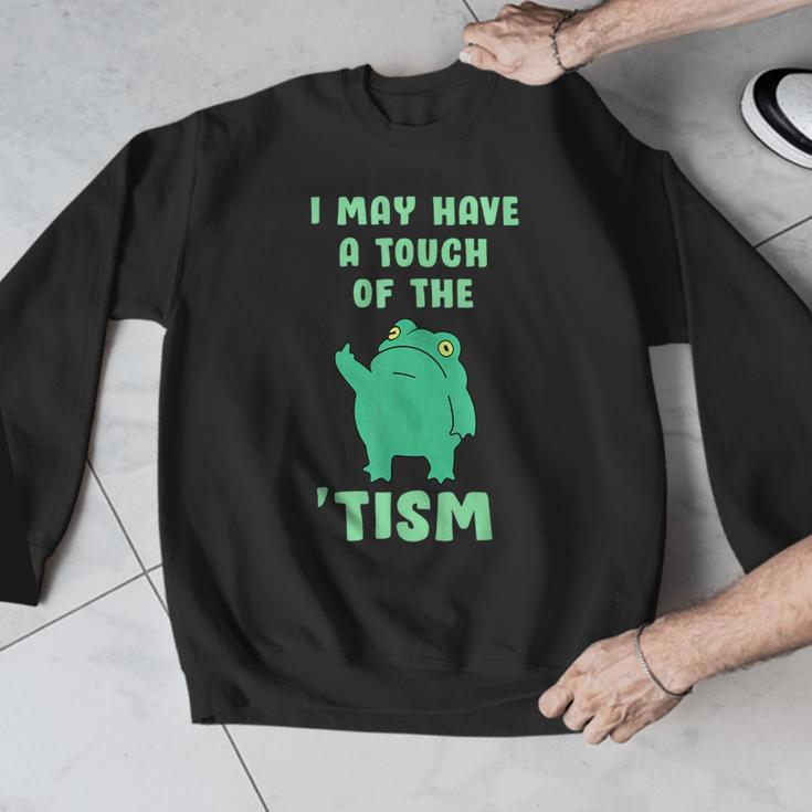 Autism Awareness Neurodiversity Teacher Frog I May Have A Touch Of The Tism Neurodivergent Small Men Graphic Sweatshirt, funny design Autism Awareness Neurodiversity Teacher Frog I May Have A Touch Of The Tism Neurodivergent Small Men Graphic Sweatshirt, funny design