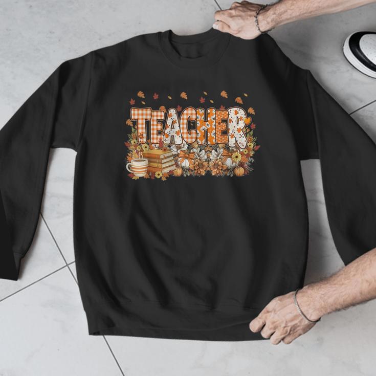 Autumn Pumpkin Thanksgiving Coffee Floral Teacher Fall Men Graphic Sweatshirt, funny design Autumn Pumpkin Thanksgiving Coffee Floral Teacher Fall Men Graphic Sweatshirt, funny design