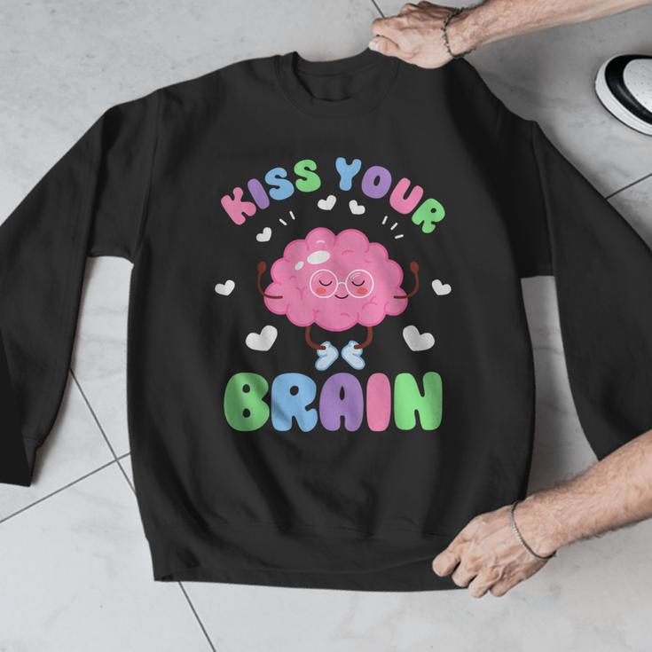 Back To School Kiss Your Brain Cute Teacher Appreciation Men Graphic Sweatshirt, funny design Back To School Kiss Your Brain Cute Teacher Appreciation Men Graphic Sweatshirt, funny design
