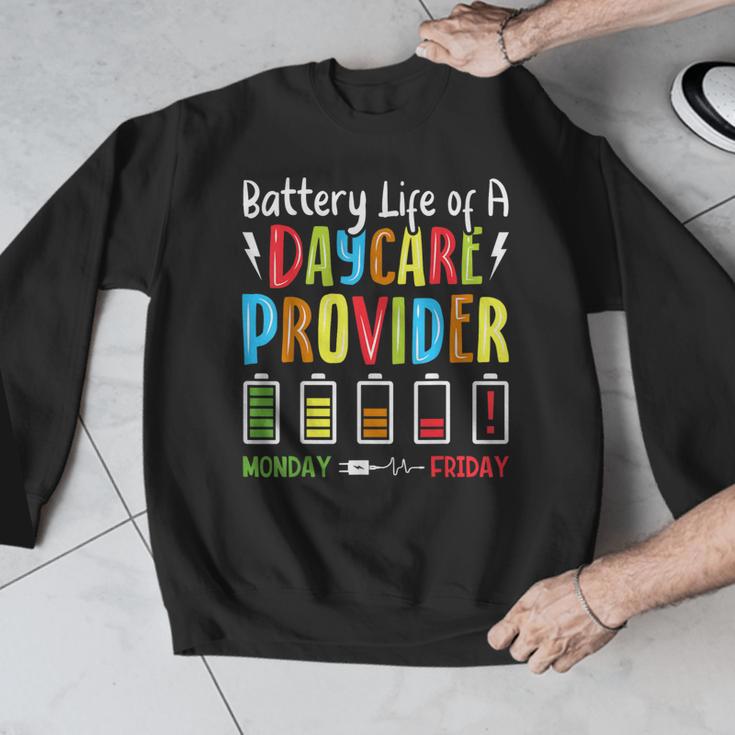 Battery Life Of Daycare Provider Childcare Teacher Men Graphic Sweatshirt, funny design Battery Life Of Daycare Provider Childcare Teacher Men Graphic Sweatshirt, funny design
