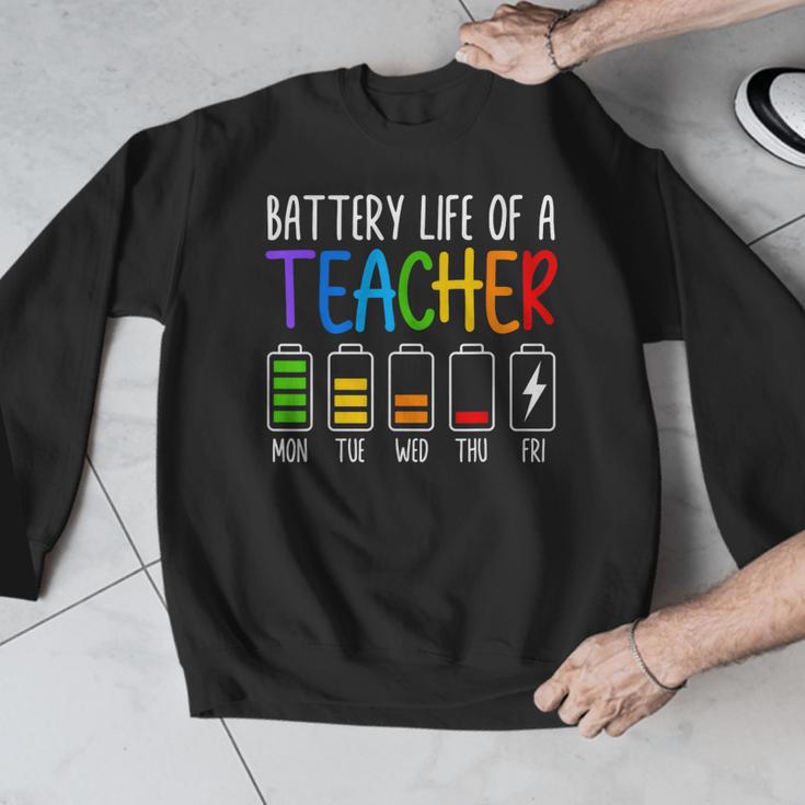 Battery Life Of A Teacher School Teacher Appreciation Men Graphic Sweatshirt, funny design Battery Life Of A Teacher School Teacher Appreciation Men Graphic Sweatshirt, funny design