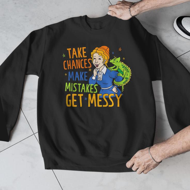 Beauty Teacher Take Chances Make Mistakes Get Messy Men Graphic Sweatshirt, funny design Beauty Teacher Take Chances Make Mistakes Get Messy Men Graphic Sweatshirt, funny design
