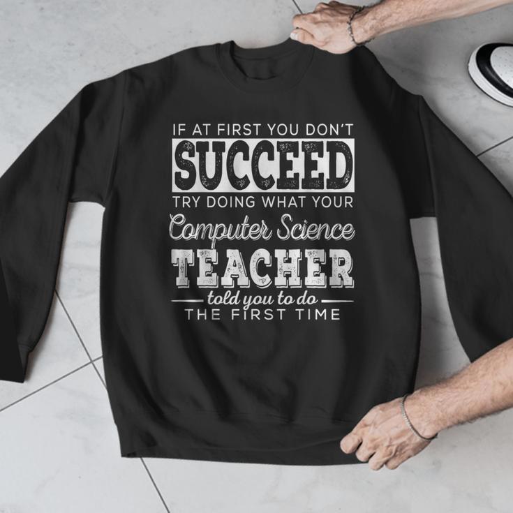 Best Computer Science Teacher Shirt Succeed Teaching Men Graphic Sweatshirt, Science Teacher Gifts, funny design