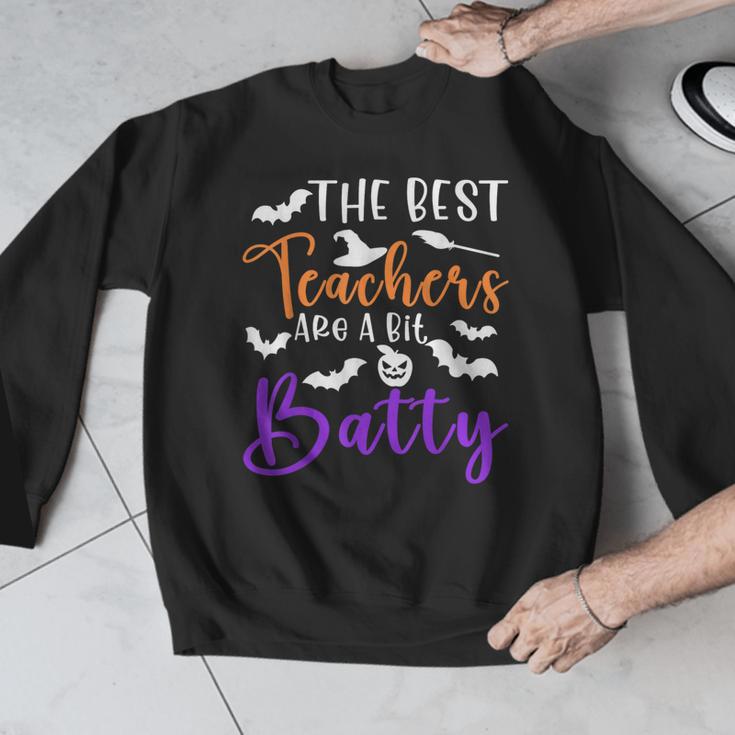 The Best Teachers Are A Bit Batty Teacher Bat Halloween Men Graphic Sweatshirt, funny design The Best Teachers Are A Bit Batty Teacher Bat Halloween Men Graphic Sweatshirt, funny design