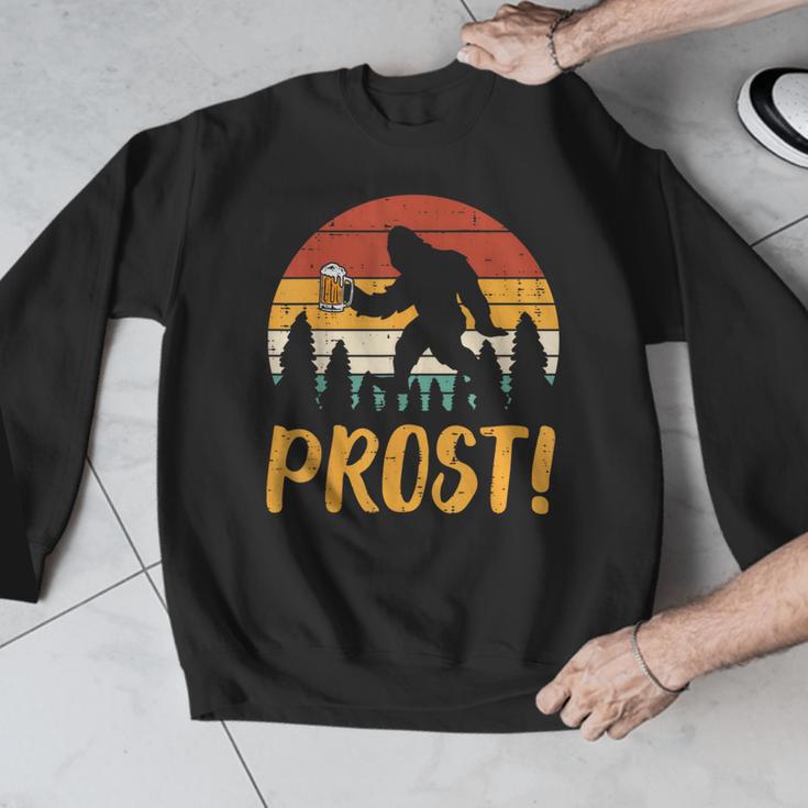 Bigfoot Sasquatch Prost Retro Bavarian Oktoberfest Men Women Men Graphic Sweatshirt, funny design