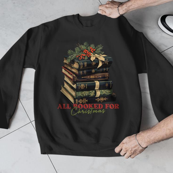 All Booked For Christmas Christmas Book Tree For Teacher For Men Women Kids Men Graphic Sweatshirt, funny design All Booked For Christmas Christmas Book Tree For Teacher For Men Women Kids Men Graphic Sweatshirt, funny design