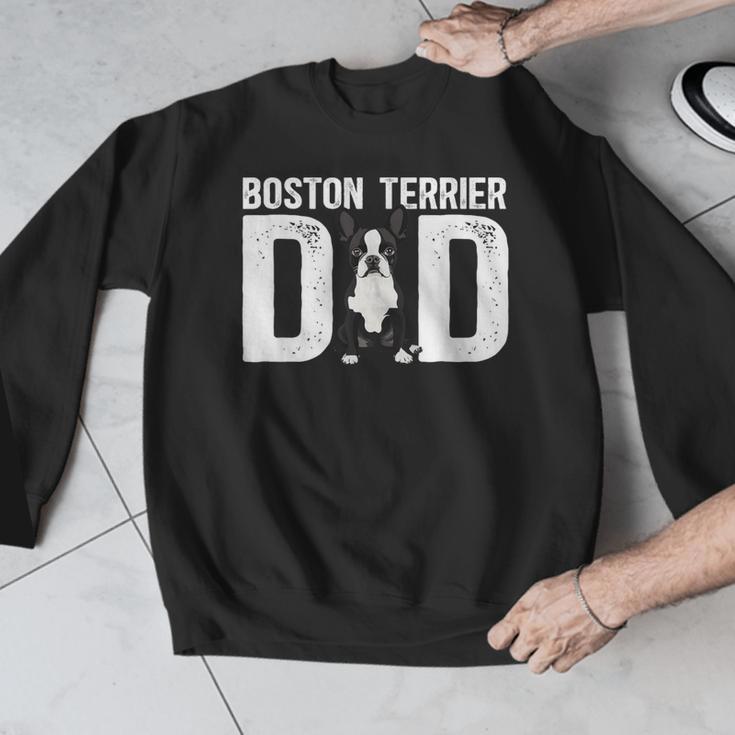 Boston Terrier Dad Of A Bostie Dad Bostie Father Men Graphic Sweatshirt, Boston Terrier Dad Gifts, funny design