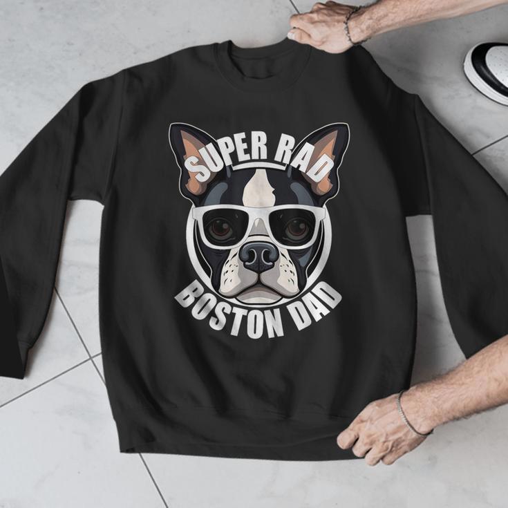 Boston Terrier Dad Father’s Day Dog Dad Men’s Men Graphic Sweatshirt, Boston Terrier Dad Gifts, funny design