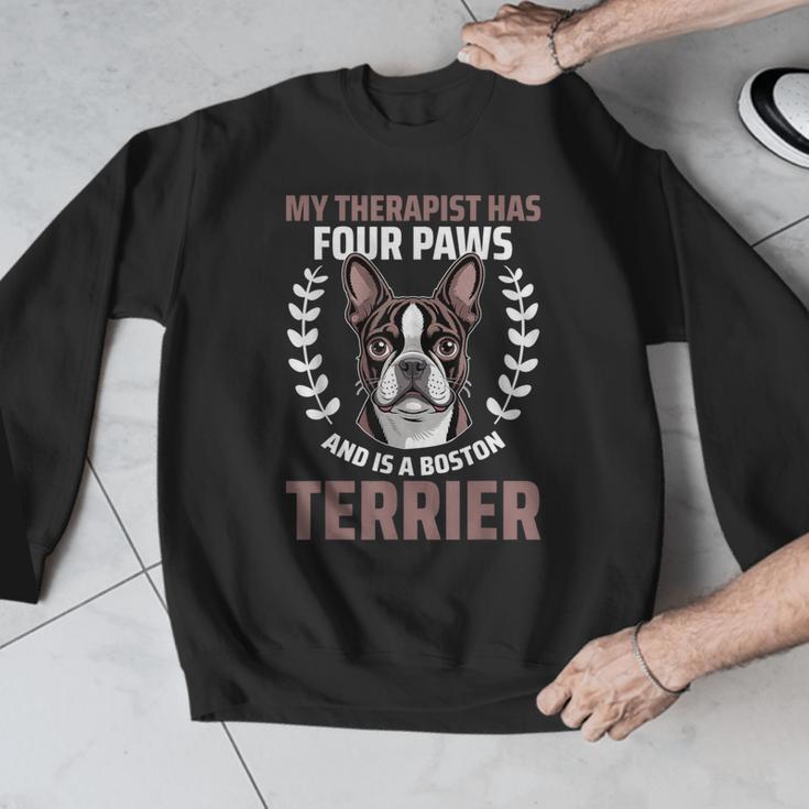 Boston Terrier Dog Men Graphic Sweatshirt, funny design