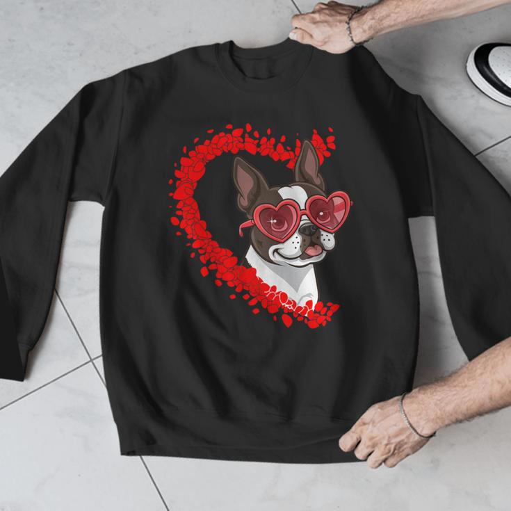 Boston Terrier Dog Mom Dad Valentine’s Day Pet Lover For Men Women Kids Men Graphic Sweatshirt, Mom Gifts, Boston Terrier Dad Gifts, Boston Terrier Mom Gifts, funny design