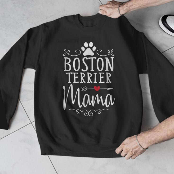Boston Terrier Mama Boston Terrier Lover Shirt Men Graphic Sweatshirt, funny design