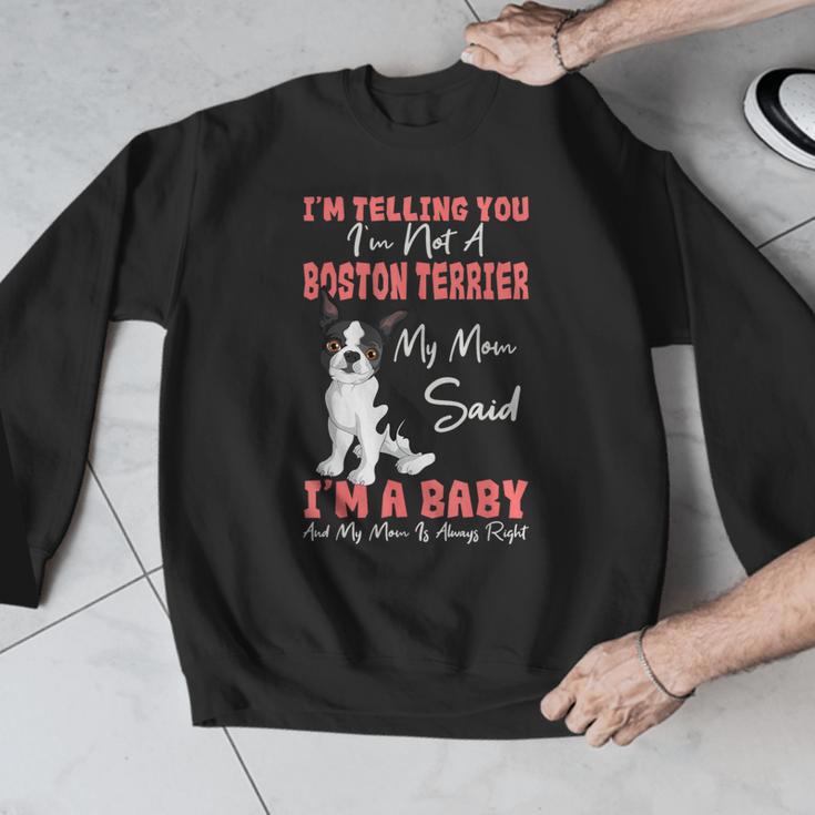 Boston Terrier Mom American Gentleman Dog Lover Mother's Day Men Graphic Sweatshirt, Mom Gifts, Boston Terrier Mom Gifts, American Boston Terrier Gifts, funny design