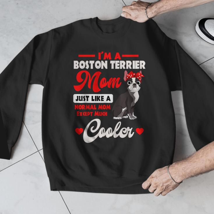 Boston Terrier Mom American Gentleman Dog Mother's Day Men Graphic Sweatshirt, Mom Gifts, Boston Terrier Mom Gifts, American Boston Terrier Gifts, funny design