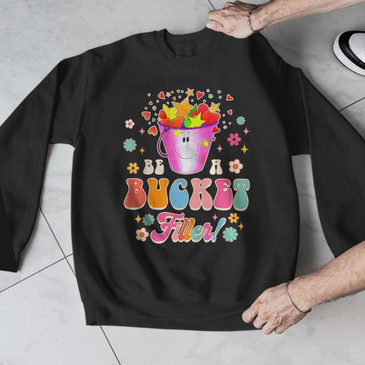 Be A Bucket Filler Teacher Teaching Groovy Back To School For Men Women Men Graphic Sweatshirt, Groovy Teacher Gifts, funny design