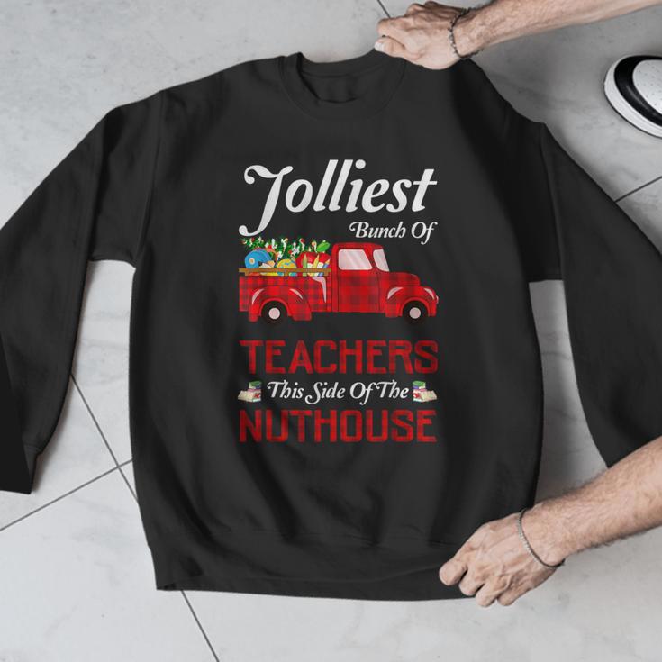 Bunch Of Teachers This Side Of The Nuthouse Xmas Men Graphic Sweatshirt, funny design Bunch Of Teachers This Side Of The Nuthouse Xmas Men Graphic Sweatshirt, funny design