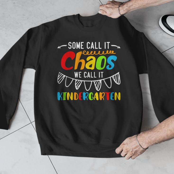 Some Call It Chaos We Call It Kindergarten Teacher Men Graphic Sweatshirt, funny design Some Call It Chaos We Call It Kindergarten Teacher Men Graphic Sweatshirt, funny design