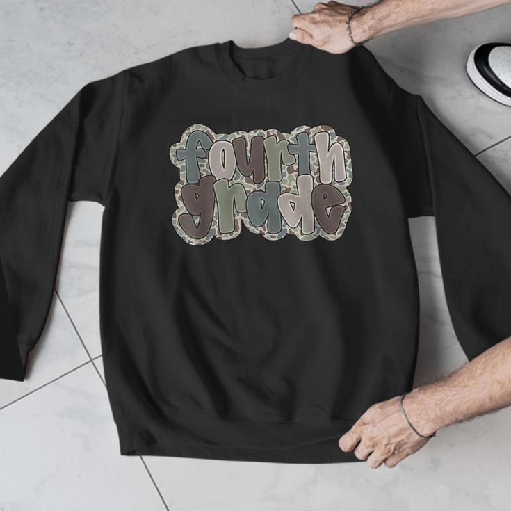 Camo Team 4th Grade Squad Back To School Teacher Kids Boys Men Graphic Sweatshirt, 4th Grade Teacher Gifts, funny design Camo Team 4th Grade Squad Back To School Teacher Kids Boys Men Graphic Sweatshirt, 4th Grade Teacher Gifts, funny design