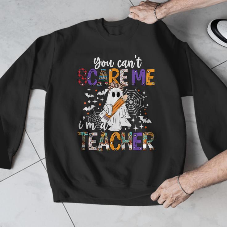 You Can't Scare Me I'm A Teacher Halloween Costume Men Graphic Sweatshirt, funny design